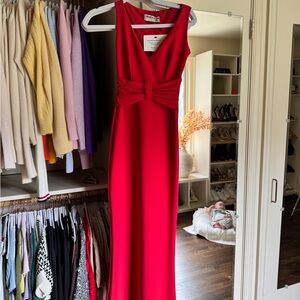 Chiara Boni Vibrant Red Maxi Dress